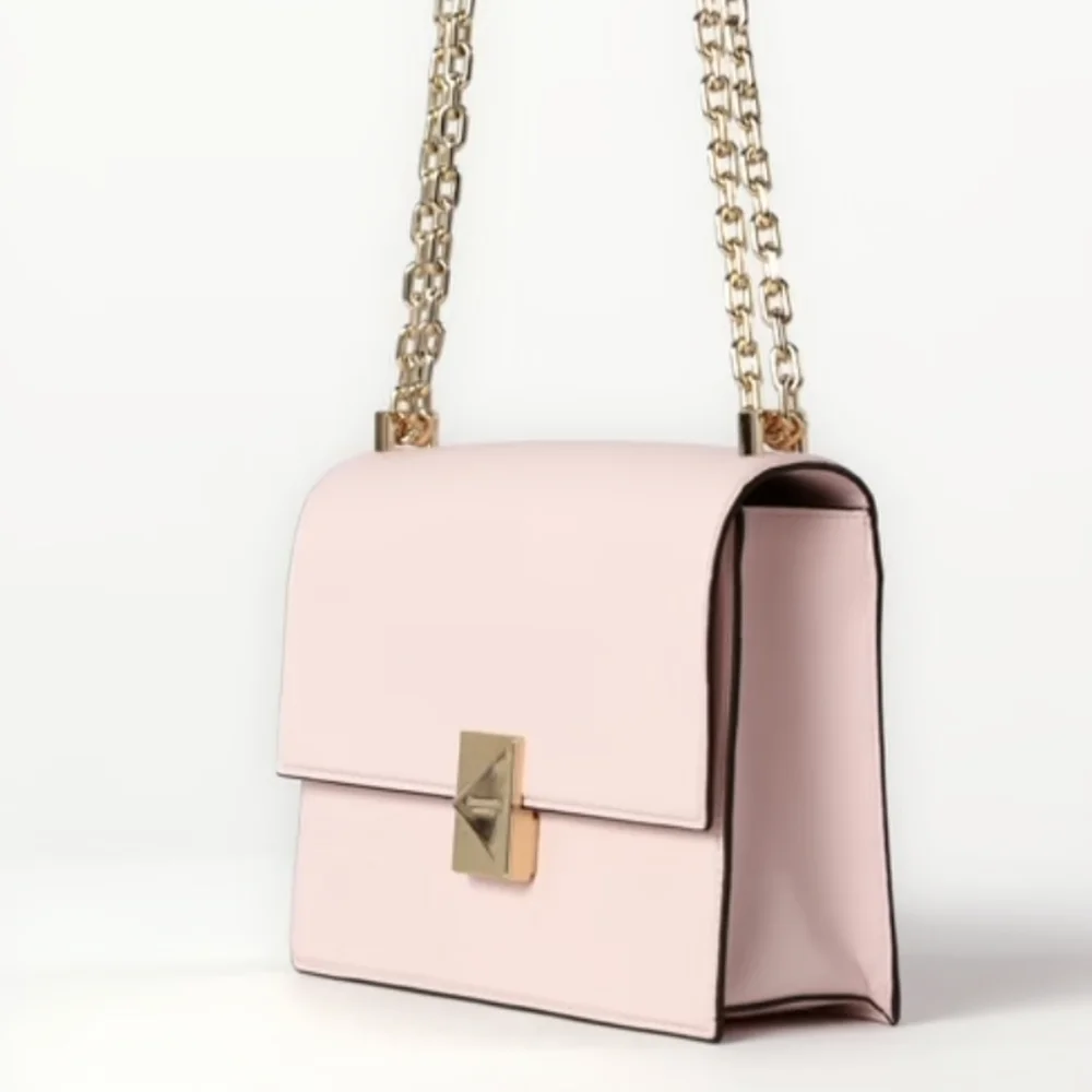 Kate Spade ♠️ NY Deco Chain Shoulder Bag In Pastry Pink NWT